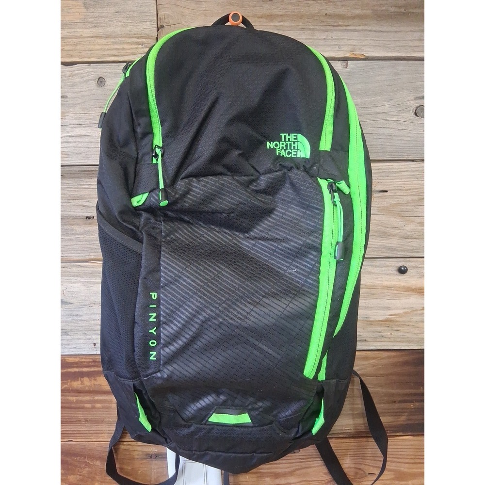 The North Face Backpack/Daypack Pinyon Black Neon Green 15L